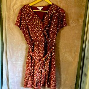 Lauren Conrad LC Wrap Dress Floral Womens Size M